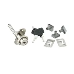 POLI - Cerradura mueble kardex frontal niquel D88-B120 Chile - Plateado