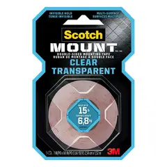 3M - Cinta de Montaje Doble Faz Scotch-Mount Transparente 254 mmx152m