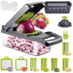 GENERICO - Cortador de Verduras de Mandolina 12 en 1