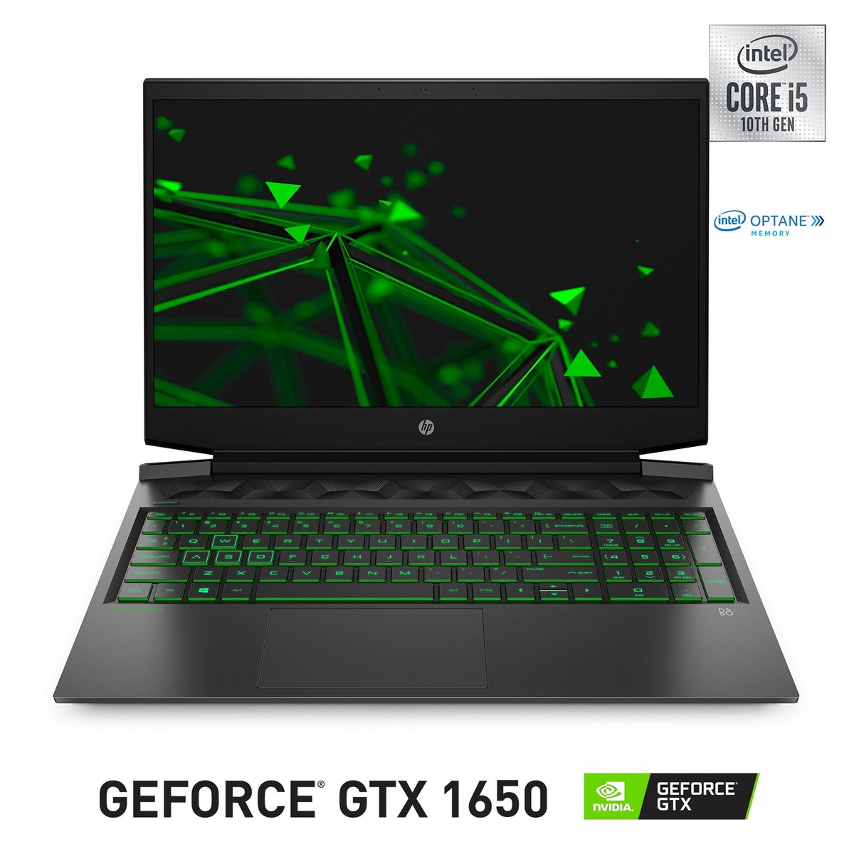 HP - Notebook HP Gamer Pavilion Intel Core i5-10300H 8GB RAM + 32GB Intel Optane 512GB SSD NVIDIA GeForce GTX 1650 16.1"