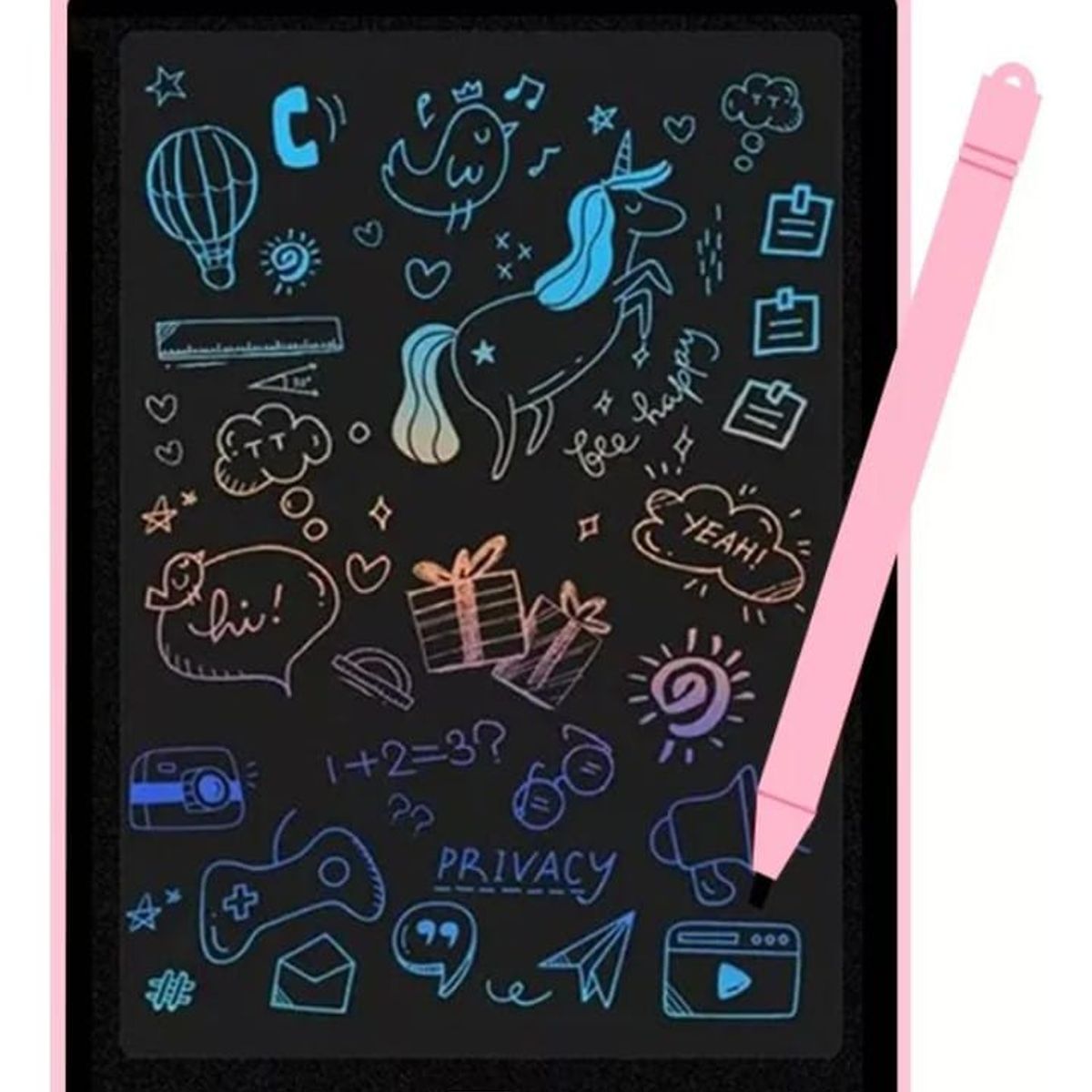 GENERICO - Pizarra mágico Lcd dibuja 26 X 18 cm para niños