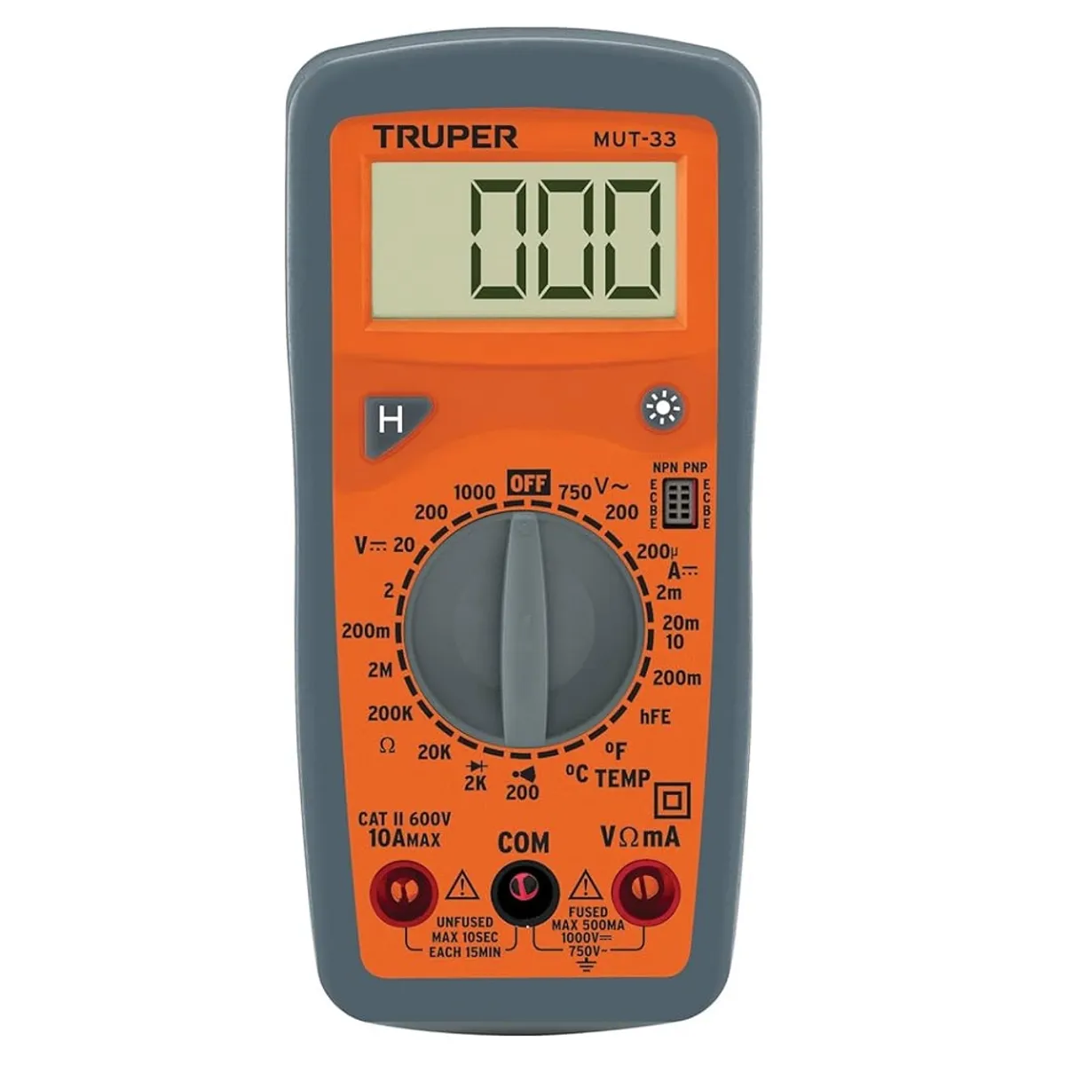 TRUPER - TESTER DIGITAL MULTI JUNIOR MODELO MUT-33 TRUPER