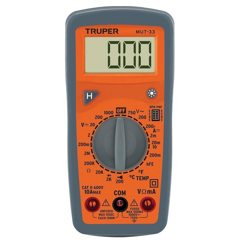 TRUPER - TESTER DIGITAL MULTI JUNIOR MODELO MUT-33 TRUPER