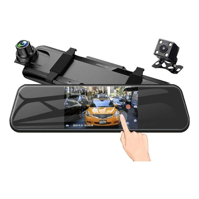 GENERICO - Frontal Espejo Retrovisor Cámara De Auto + Cámara Retroceso