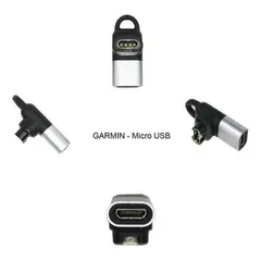 GENERICO - Adaptador Cargador Compatible Garmin Usb C Micro Ios iPhone - Plateado