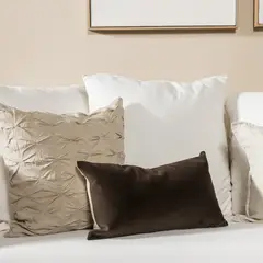 AMOBLE - Funda Cojin Villar Brown Velvet 50X50 Amoblé