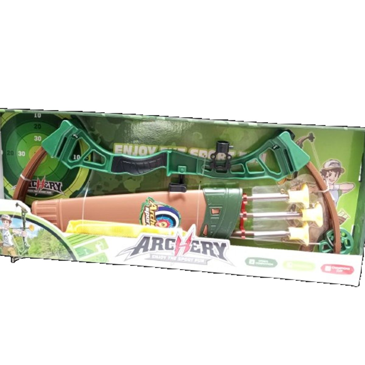 GENERICO - Juego de arco con flecha para niños