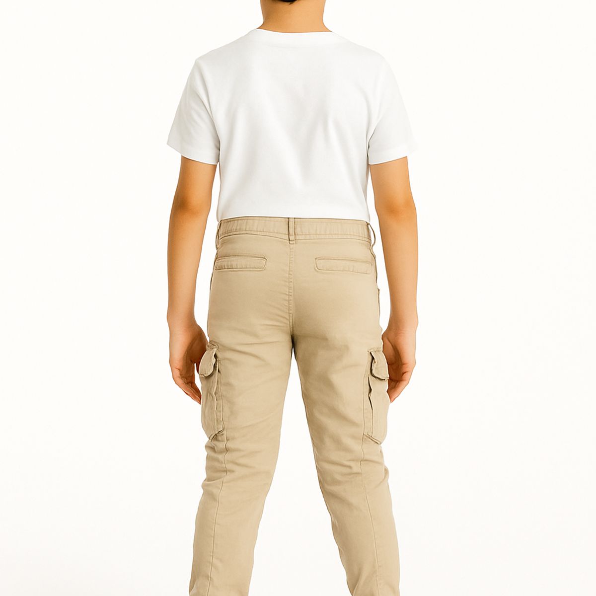 KIBOU - Pantalón Jogger Cargo Juvenil Tela Premium Slim Fit Urbano