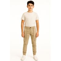 Pantalón Jogger Cargo Juvenil Tela Premium Slim Fit Urbano