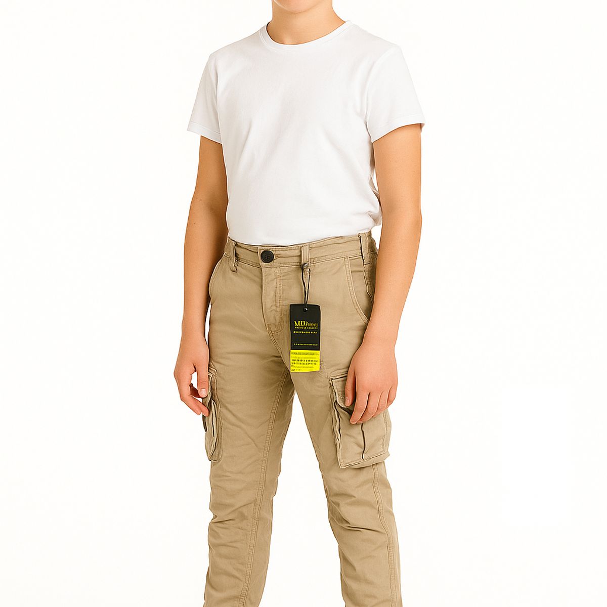 KIBOU - Pantalón Jogger Cargo Juvenil Tela Premium Slim Fit Urbano