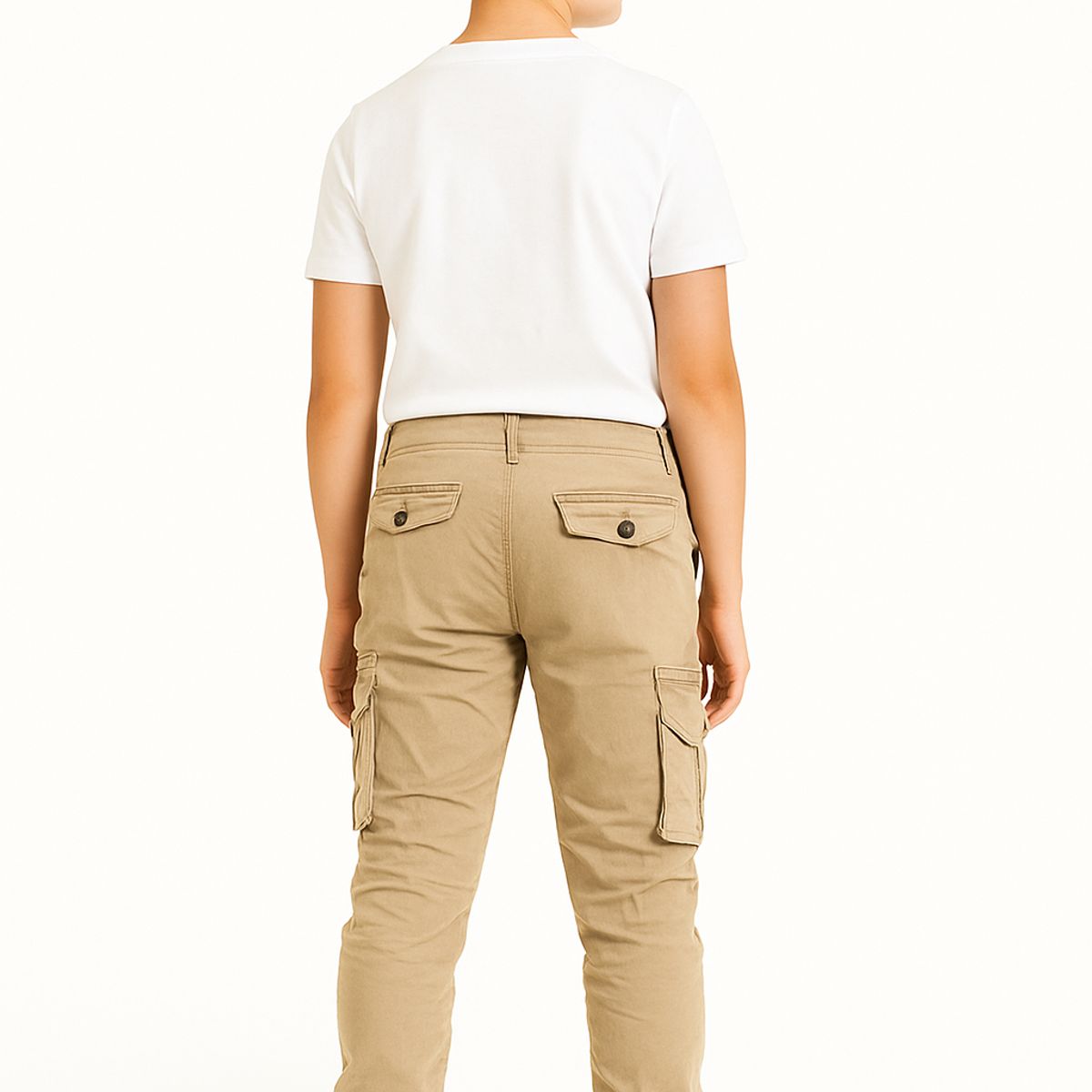 KIBOU - Pantalón Jogger Cargo Juvenil Tela Premium Slim Fit Urbano
