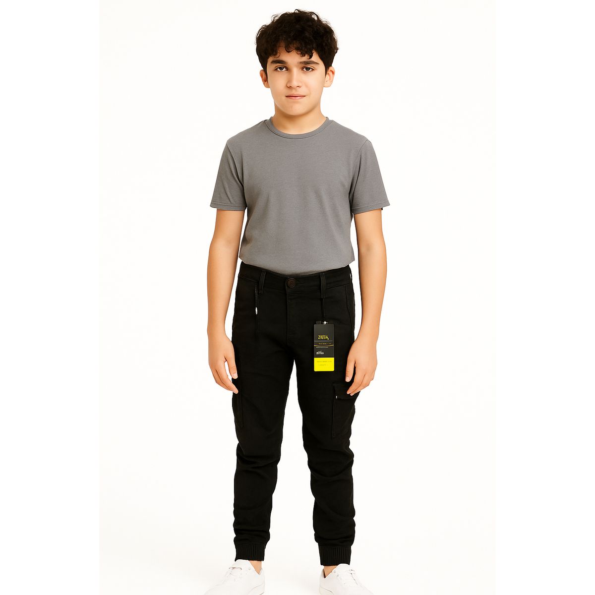 KIBOU - Pantalón Jogger Cargo Juvenil Tela Premium Slim Fit Urbano