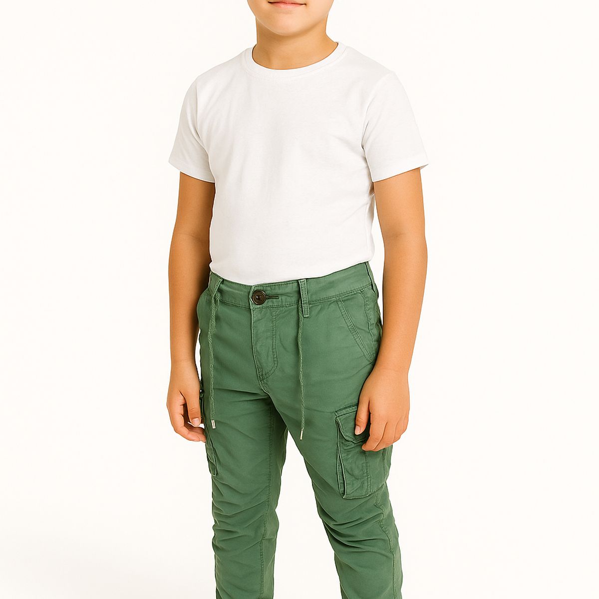 KIBOU - Pantalón Jogger Cargo Juvenil Tela Premium Slim Fit Urbano