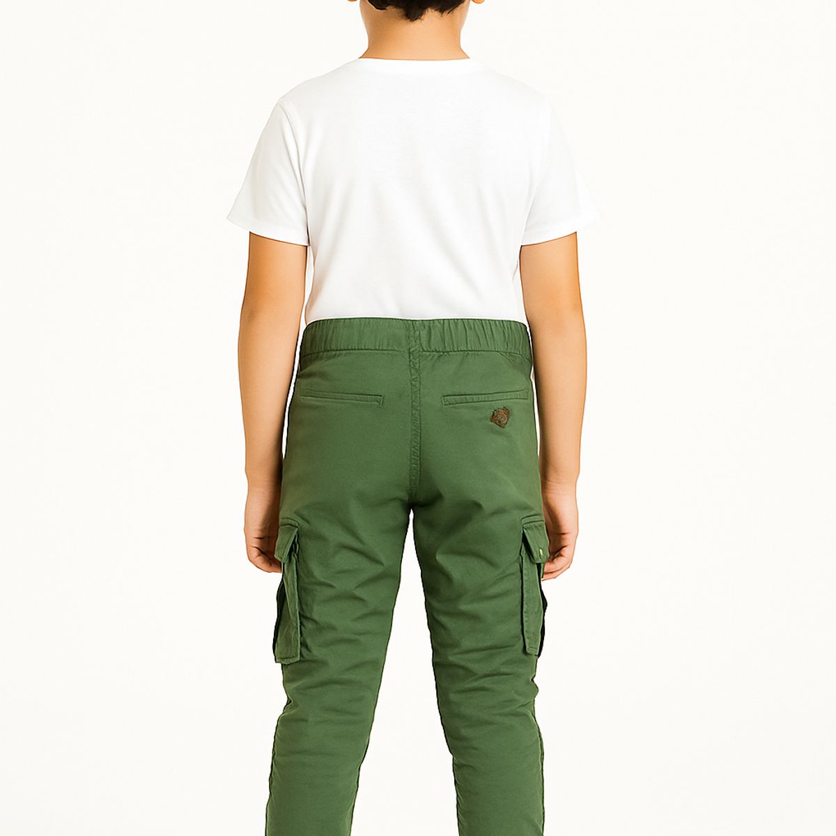 KIBOU - Pantalón Jogger Cargo Juvenil Tela Premium Slim Fit Urbano