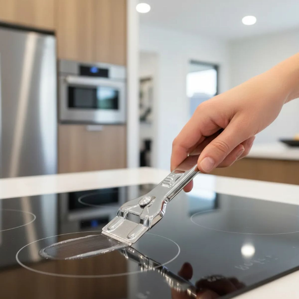 GENERICO - Raspador Metálico De Vidrio Y Espejo