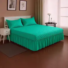 ARMONIA - Faldón Cama Doble Plaza y Media con 1 Funda Colores