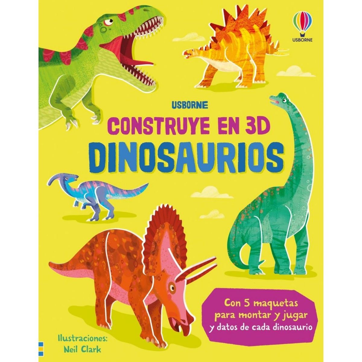 USBORNE - Dinosaurios. Construye en 3D