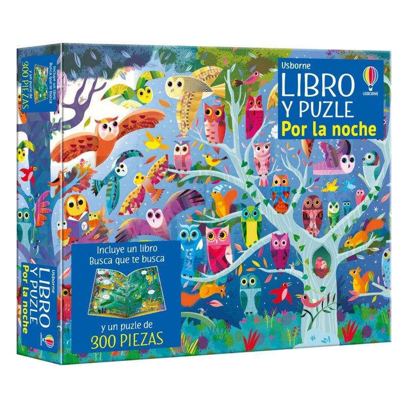 USBORNE - Por la noche Libro y puzle 300 piezas