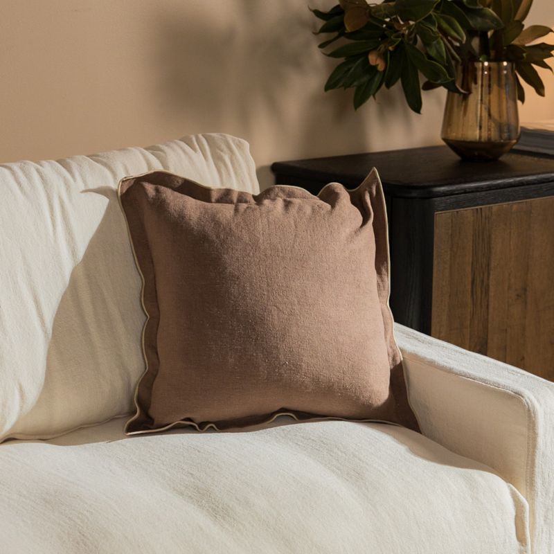 FORASTERO - Funda Cojin Browns Borde Forastero
