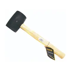 GENERICO - Martillo Maso De Goma 16 Onzas Mango Madera Martillo Maceta