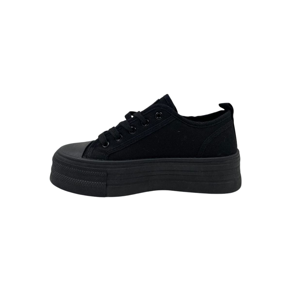 HERIEL - Zapatilla Negra Plataforma Mujer