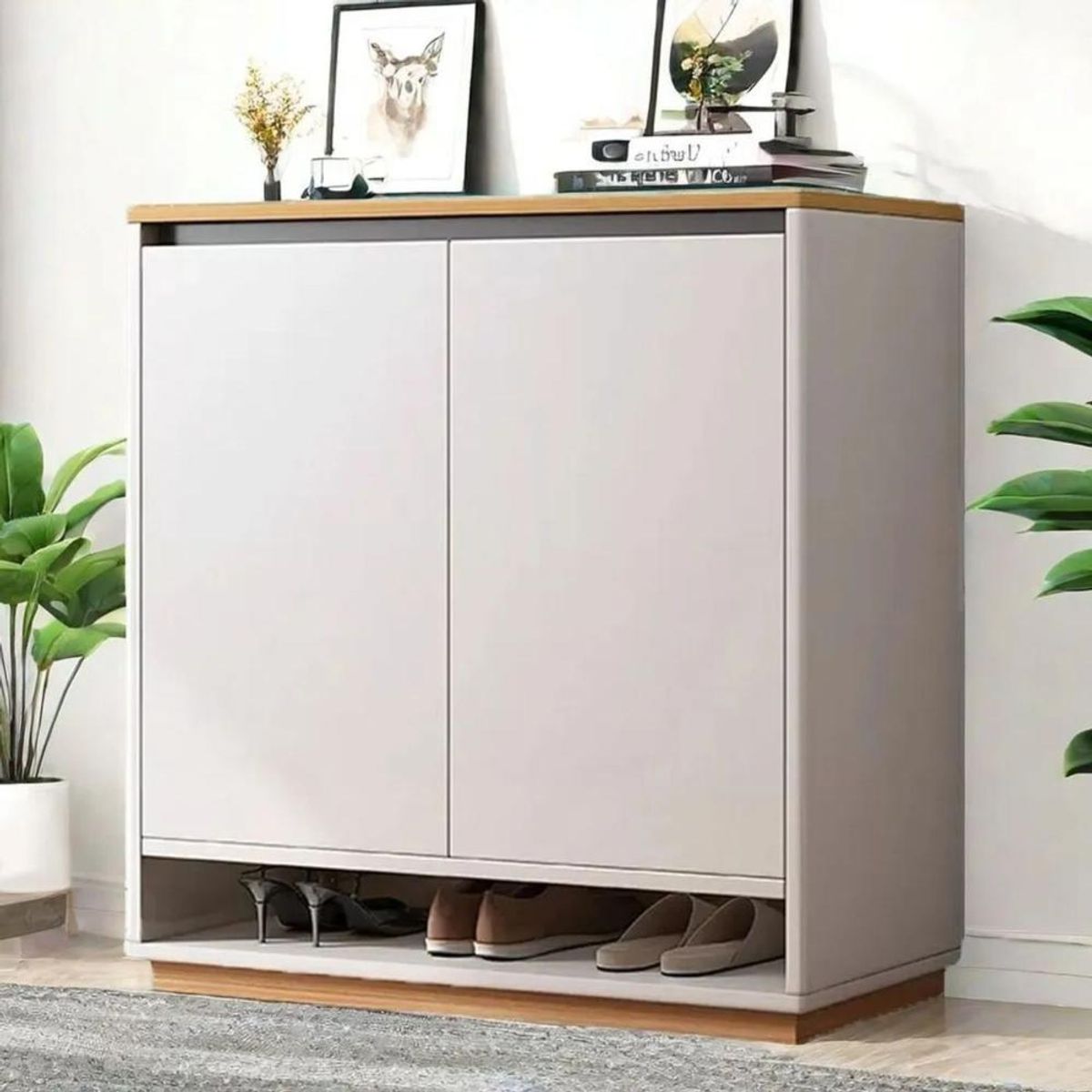 DETODOYMAS - Zapatero Comoda organizador  60x32x100cm Chic Home - Blanco