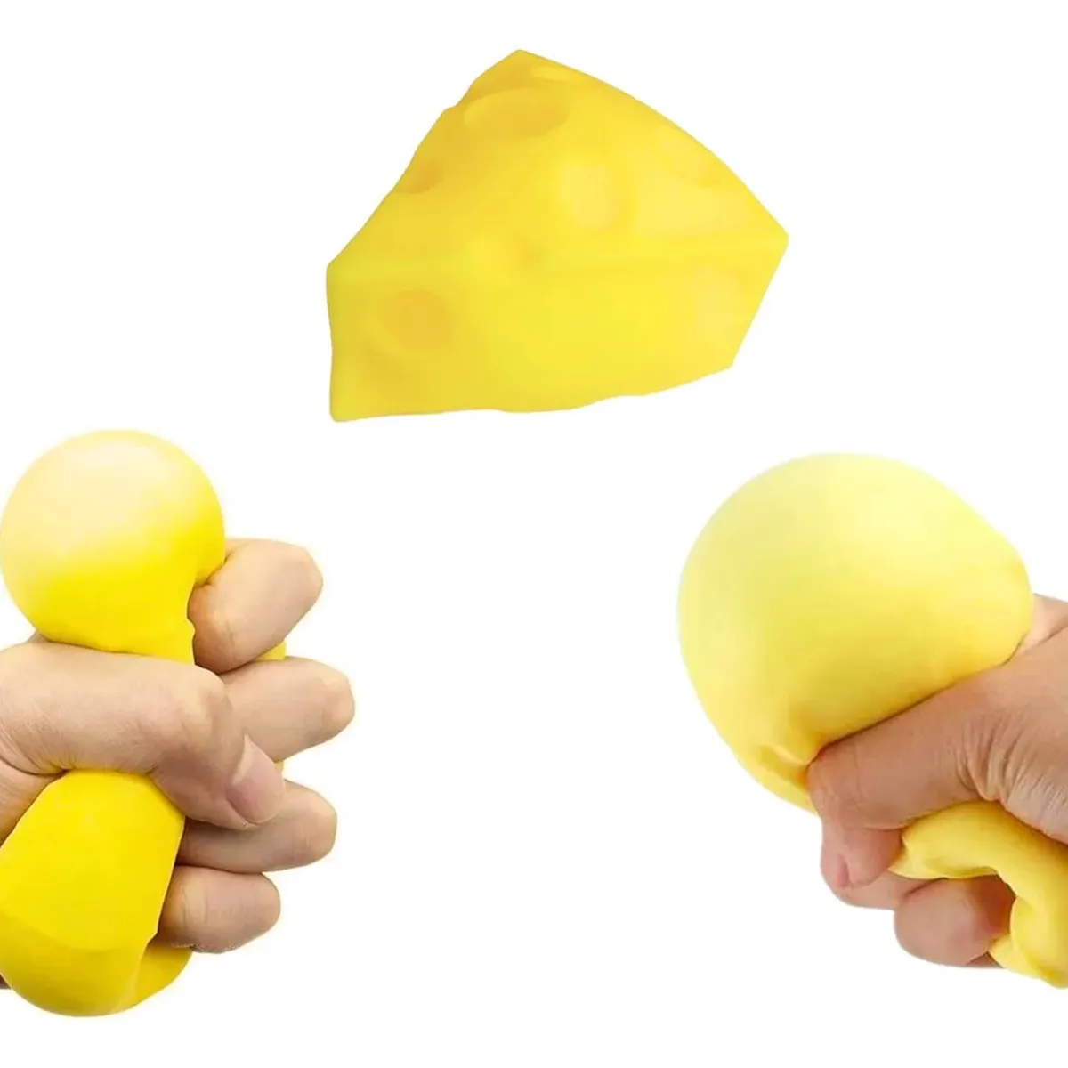 GENERICO - Juguete Queso Squishy Antiestrés Para Niños Color Amarillo