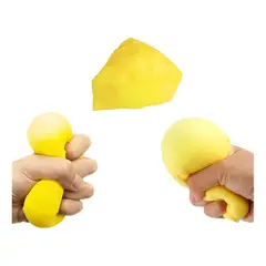 GENERICO - Juguete Queso Squishy Antiestrés Para Niños Color Amarillo