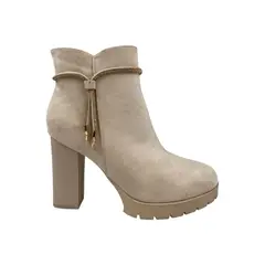 HERIEL - Botín Khaki Taco Mujer