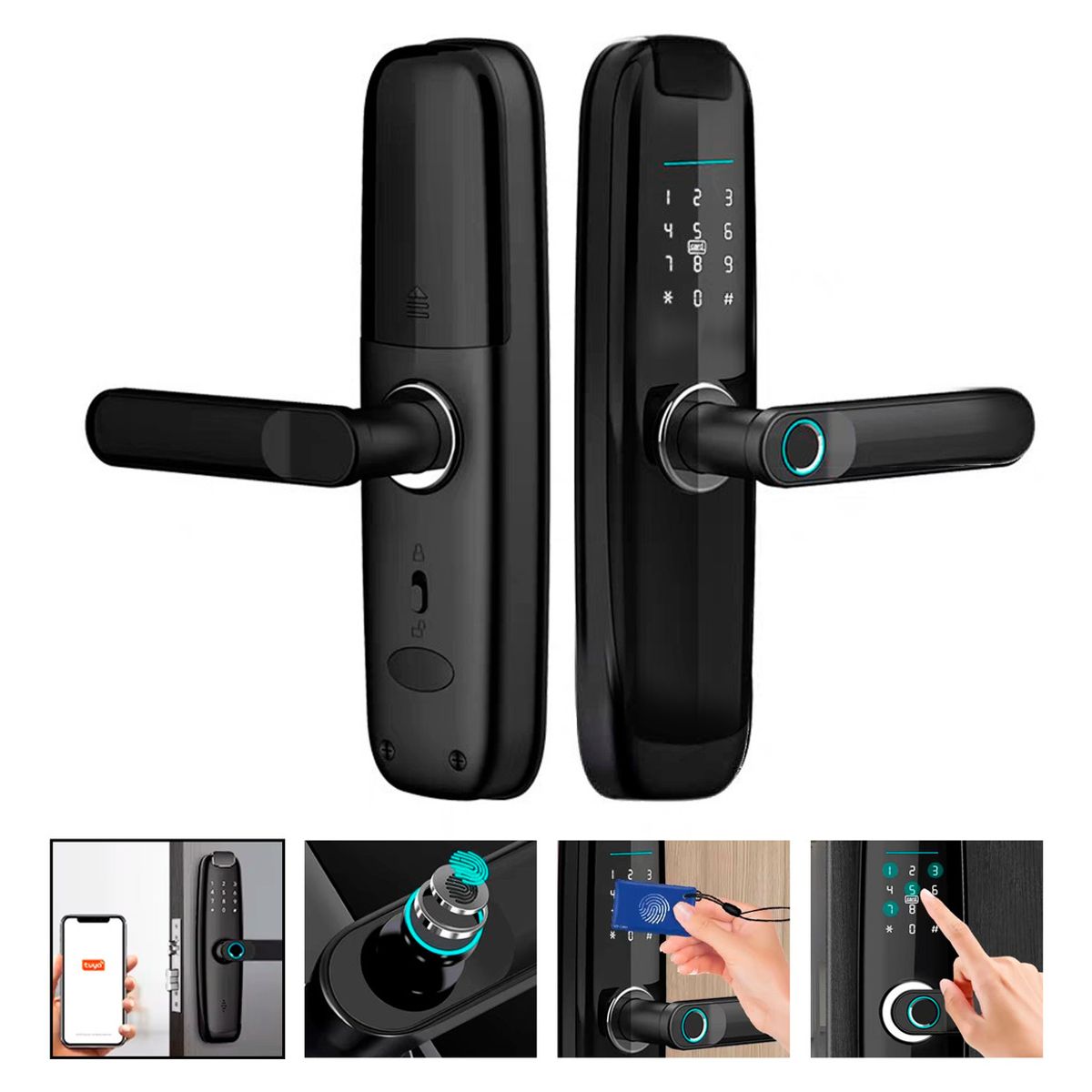 GENERICO - Cerraduras Digital Inteligente Wifi Huella Codigo Control