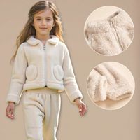 Conjunto Frizado Polar 2 Piezas Niña Beige
