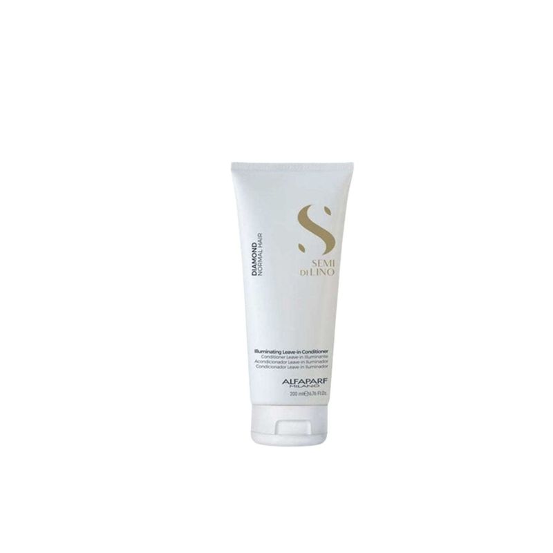 ALFAPARF MILANO - Acondicionador Iluminador Semi Di Lino Diamond 200Ml Brillo Extremo