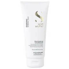 ALFAPARF MILANO - Acondicionador Iluminador Semi Di Lino Diamond 200Ml Brillo Extremo