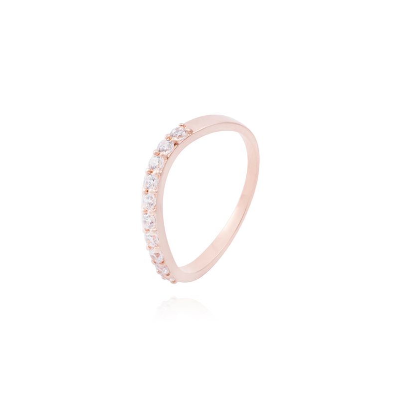 JB JOYAS BARON - Anillo Oro Miel 18kt Reina Circonitas