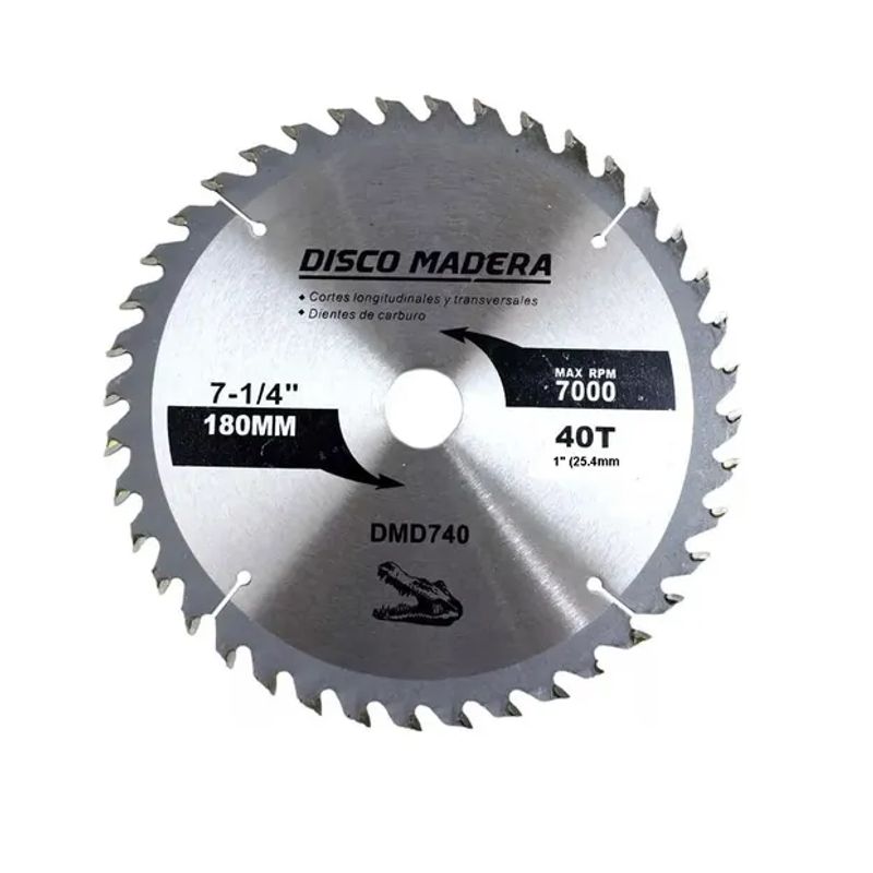 GENERICO - Disco Para Sierra Circular Dma740 7 1/4in 180mm 7000rpm