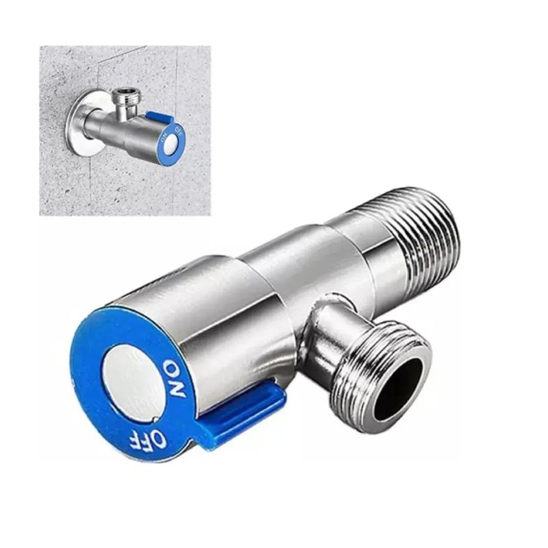 TAUMM - Llave Angular He-he 12 Acero Inoxidable Para Estanque Taumm