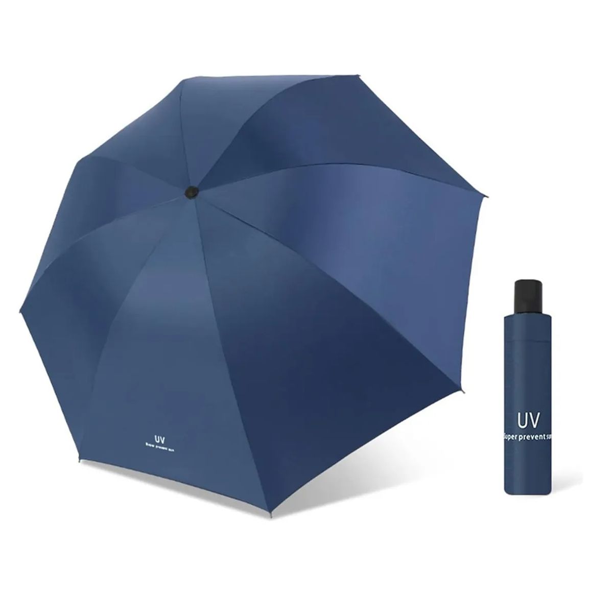 GENERICO - Paraguas Uv Retractil Manual Sombrilla Bolsillo Portatil