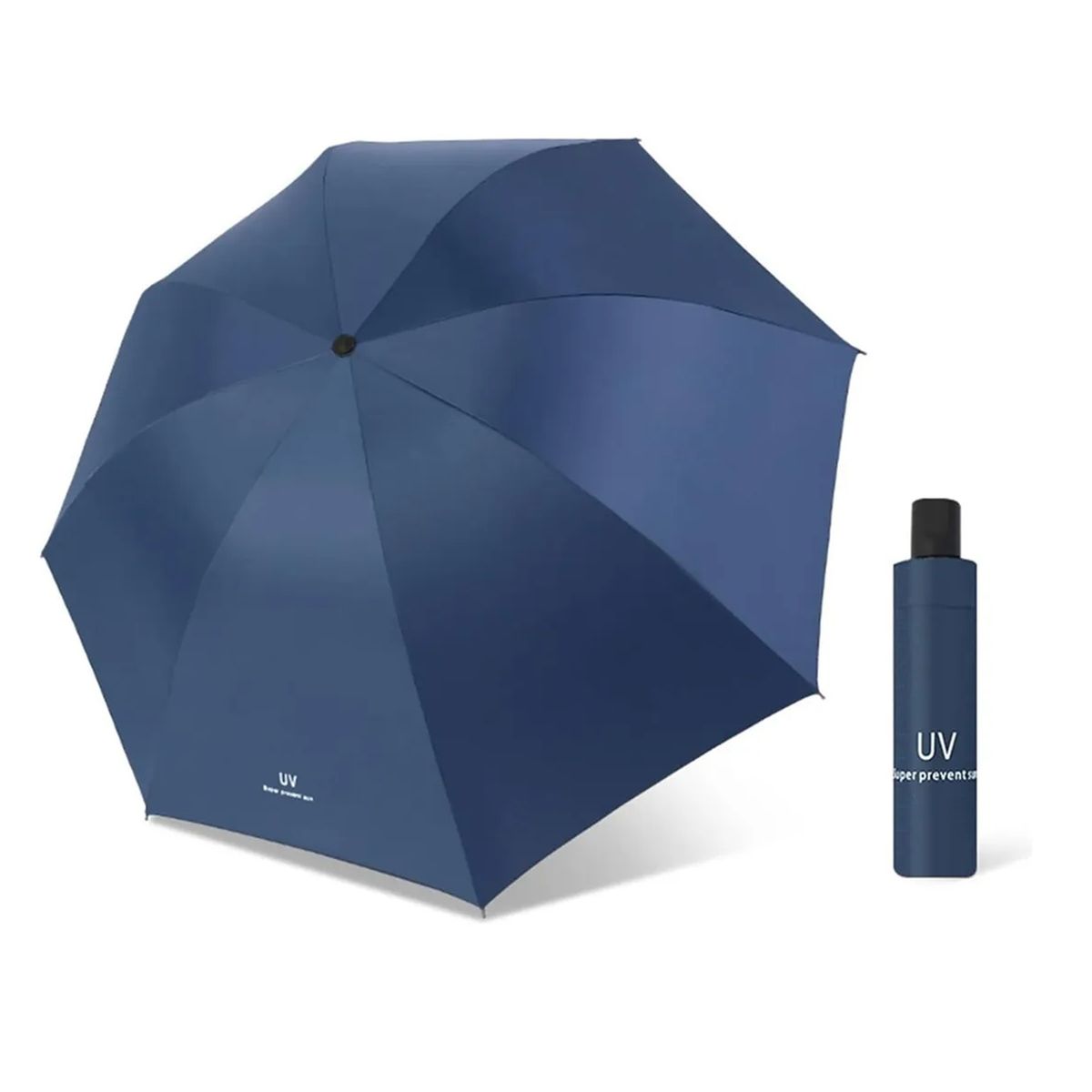 GENERICO - Paraguas Uv Retractil Manual Sombrilla Bolsillo Portatil