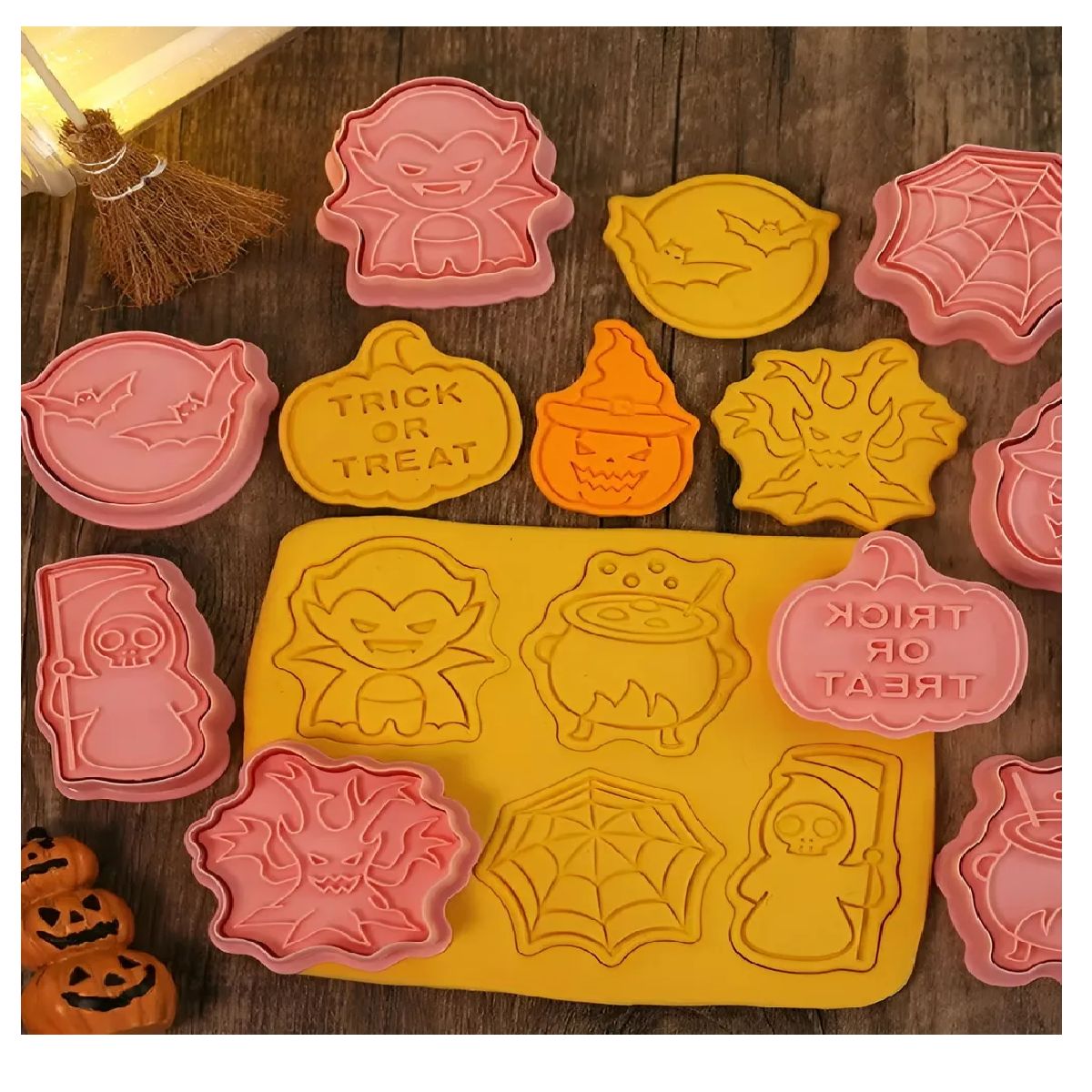 PASTELERIUSCL - 8 Moldes Para Galletas Cortadores De Galletas De Halloween Moldes Galletas Fantasma Cortador Galleta