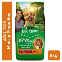 Alimento seco para perro DOG CHOW® NUTRICIÓN REFORZADA+ Adultos Minis y Pequeños Carne y Pollo 8kg