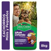 Alimento seco para perro DOG CHOW® GRAN COMIENZO® Cachorros Minis y Pequeños Carne y Pollo 8kg