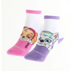 PAW PATROL - Pack Calcetines Niña Skye Y Everest Colors Blanco