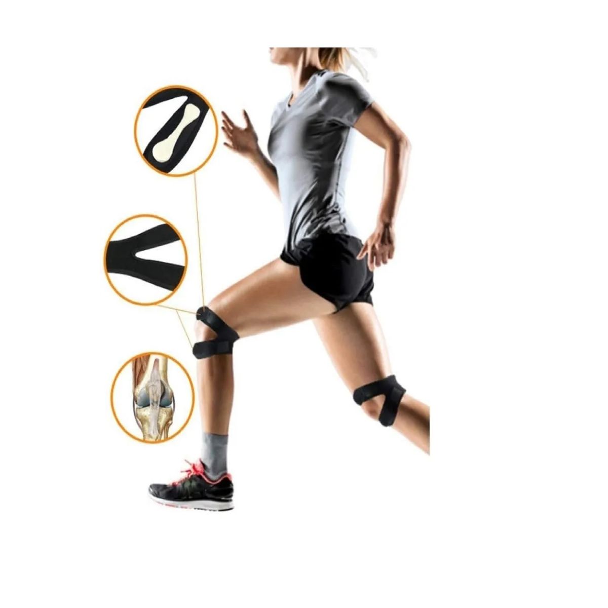 GENERICO - Menisquera Doble Soporte Rodilla +anestesia Local Spray