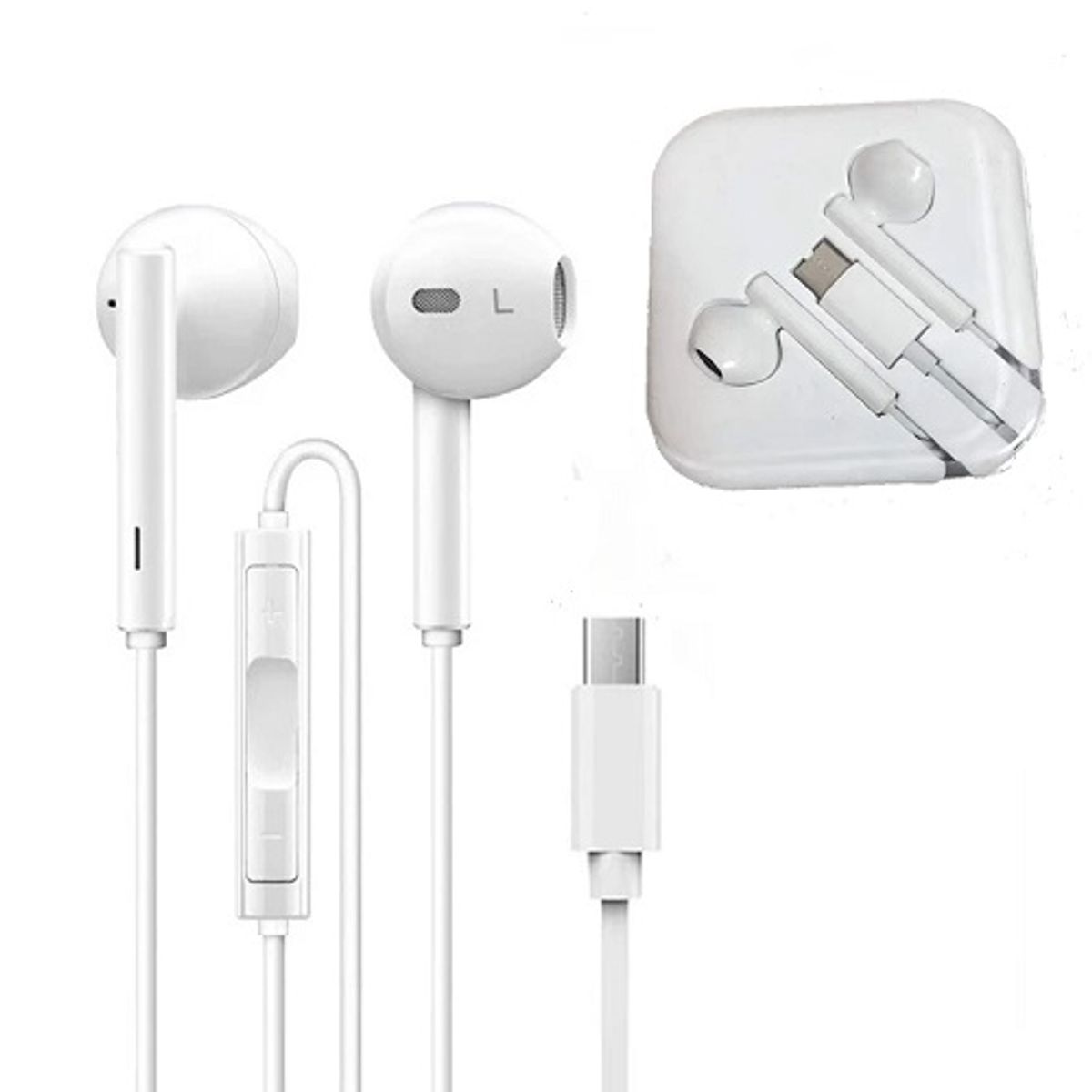 GENERICO - Audífonos Con Cable y Microfono Entrada Tipo C Compatible