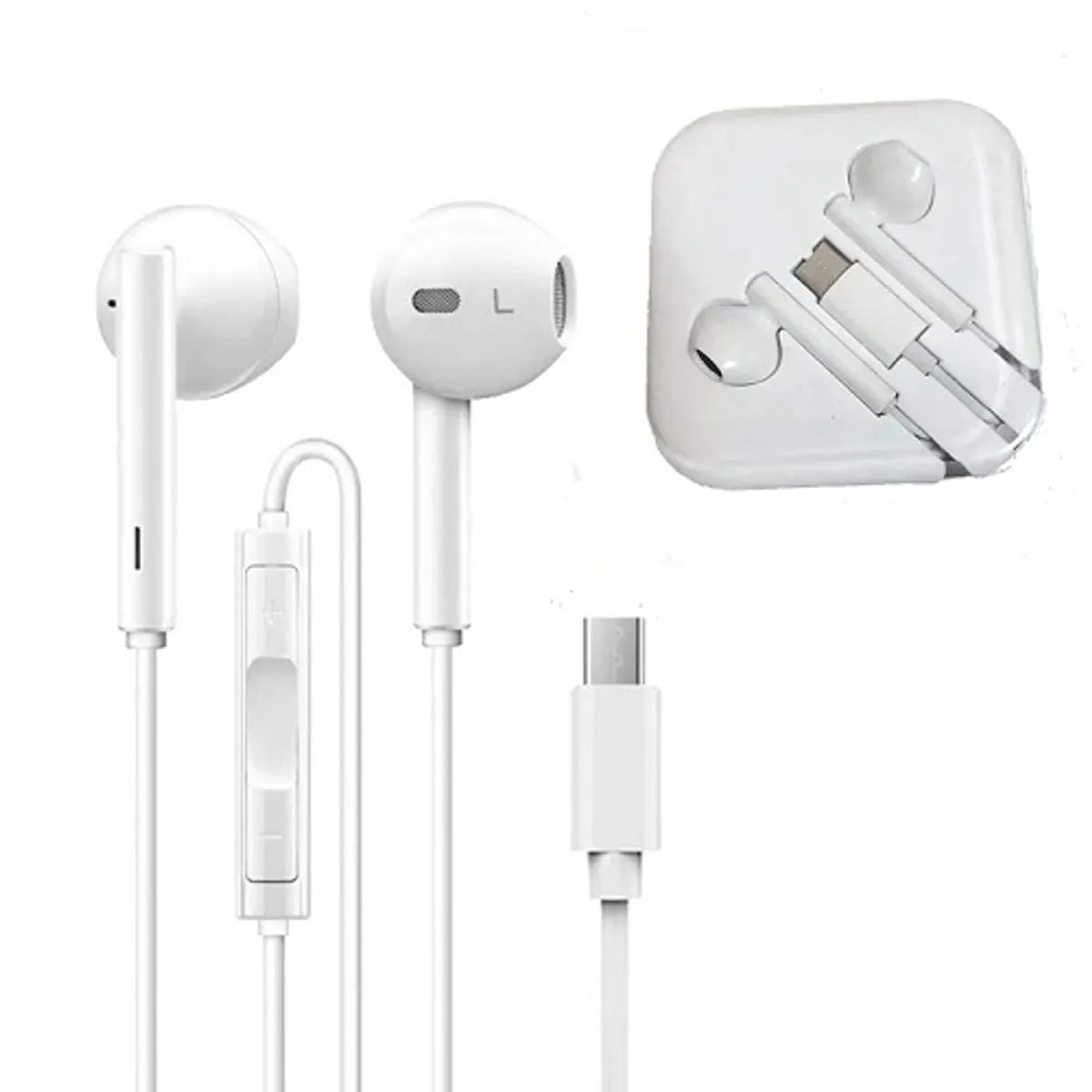 GENERICO - Audífonos Con Cable y Microfono Entrada Tipo C Compatible