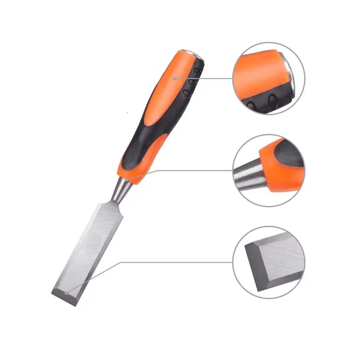 GENERICO - Formón Para Madera Mango Ergonómico 12 13mm