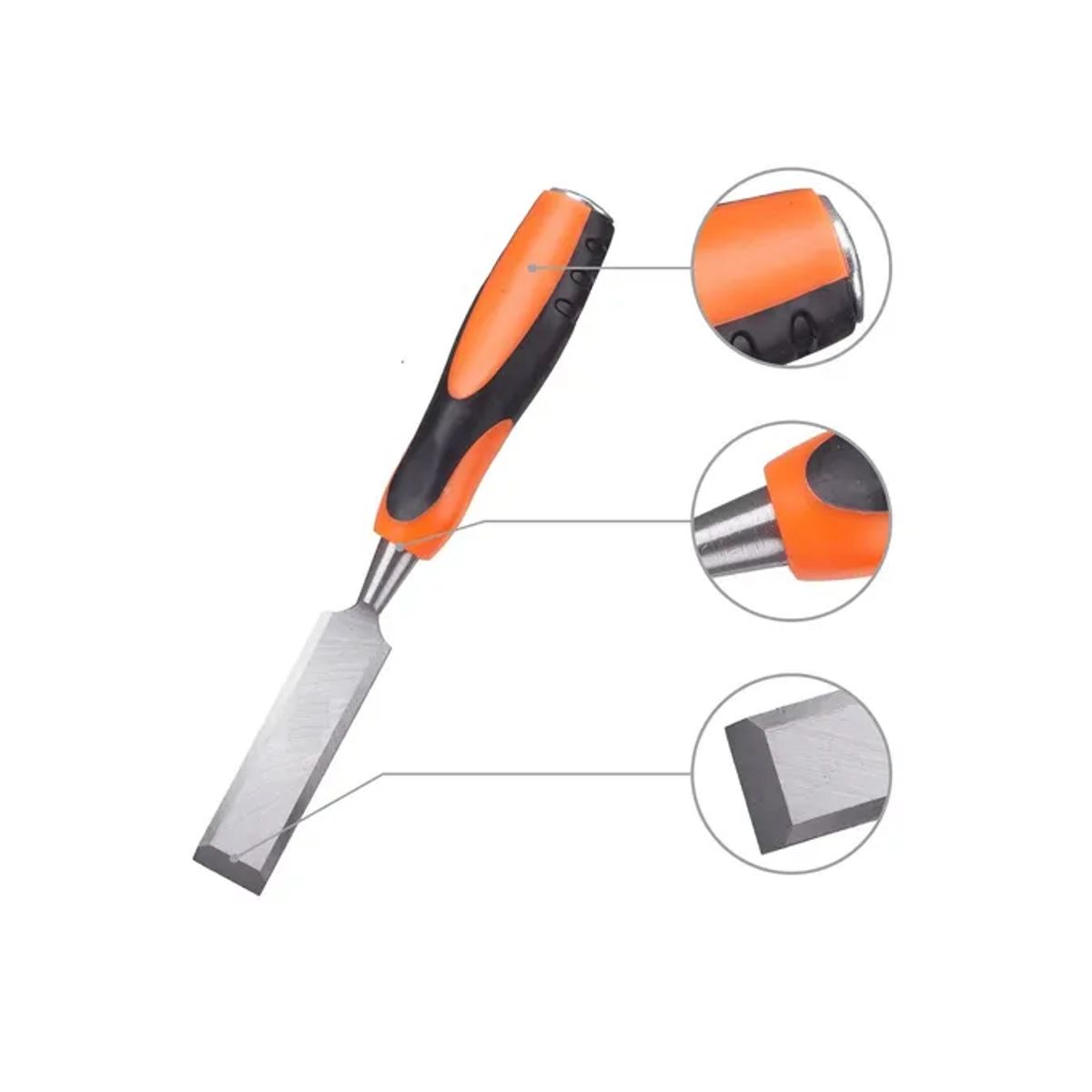 GENERICO - Formón Para Madera Mango Ergonómico 12 13mm