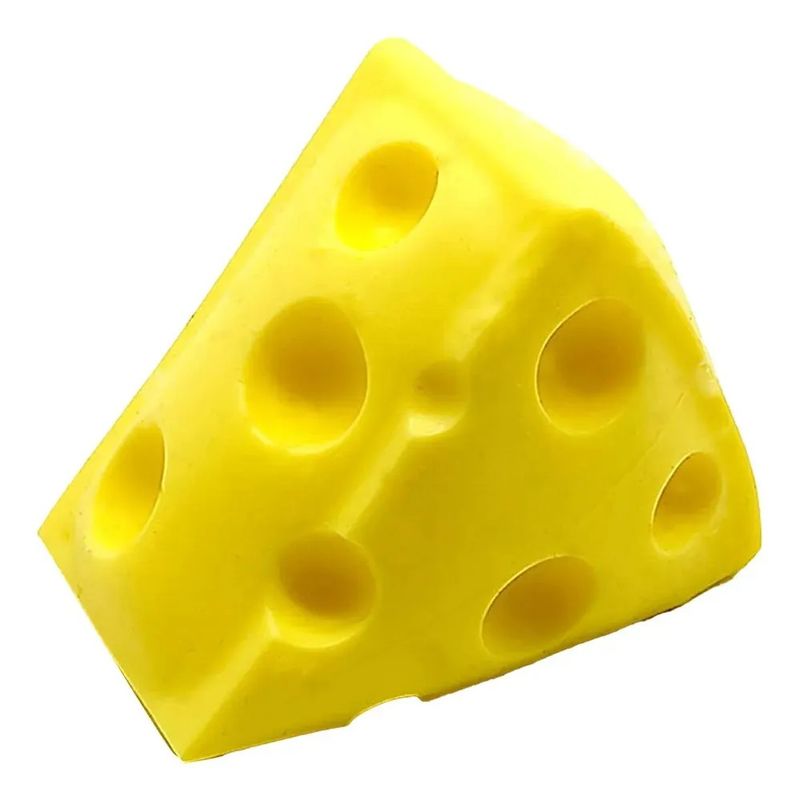 GENERICO - Juguete Queso Squishy Antiestrés Para Niños Y Adultos Color Amarillo