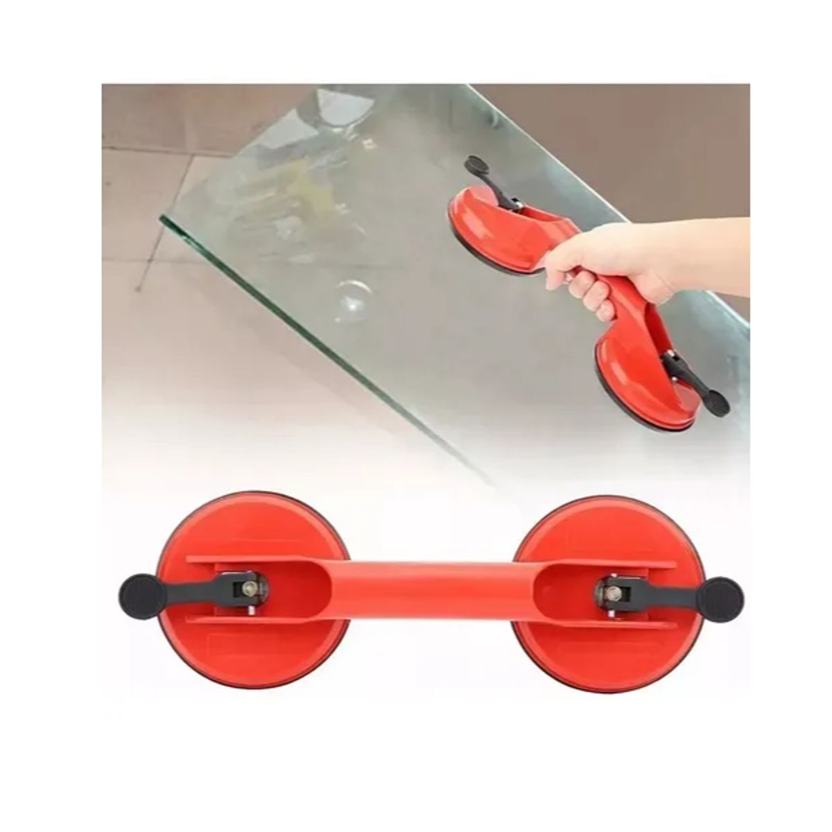 GENERICO - Ventosa Doble De Plástico Sopapa Succionador