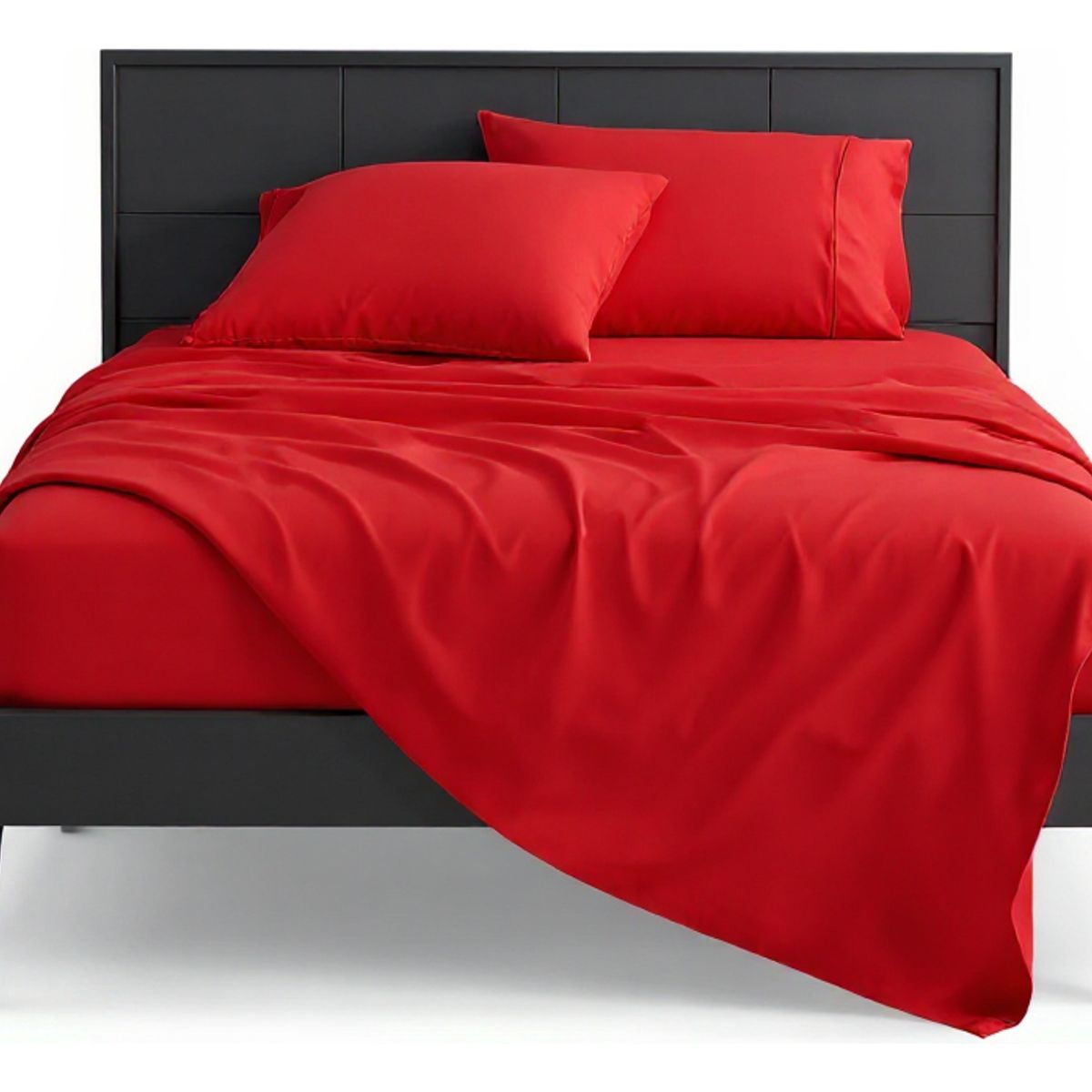 ARMONIA - Set de Sábanas Lisas Plaza y Media 800 Hilos Algodón